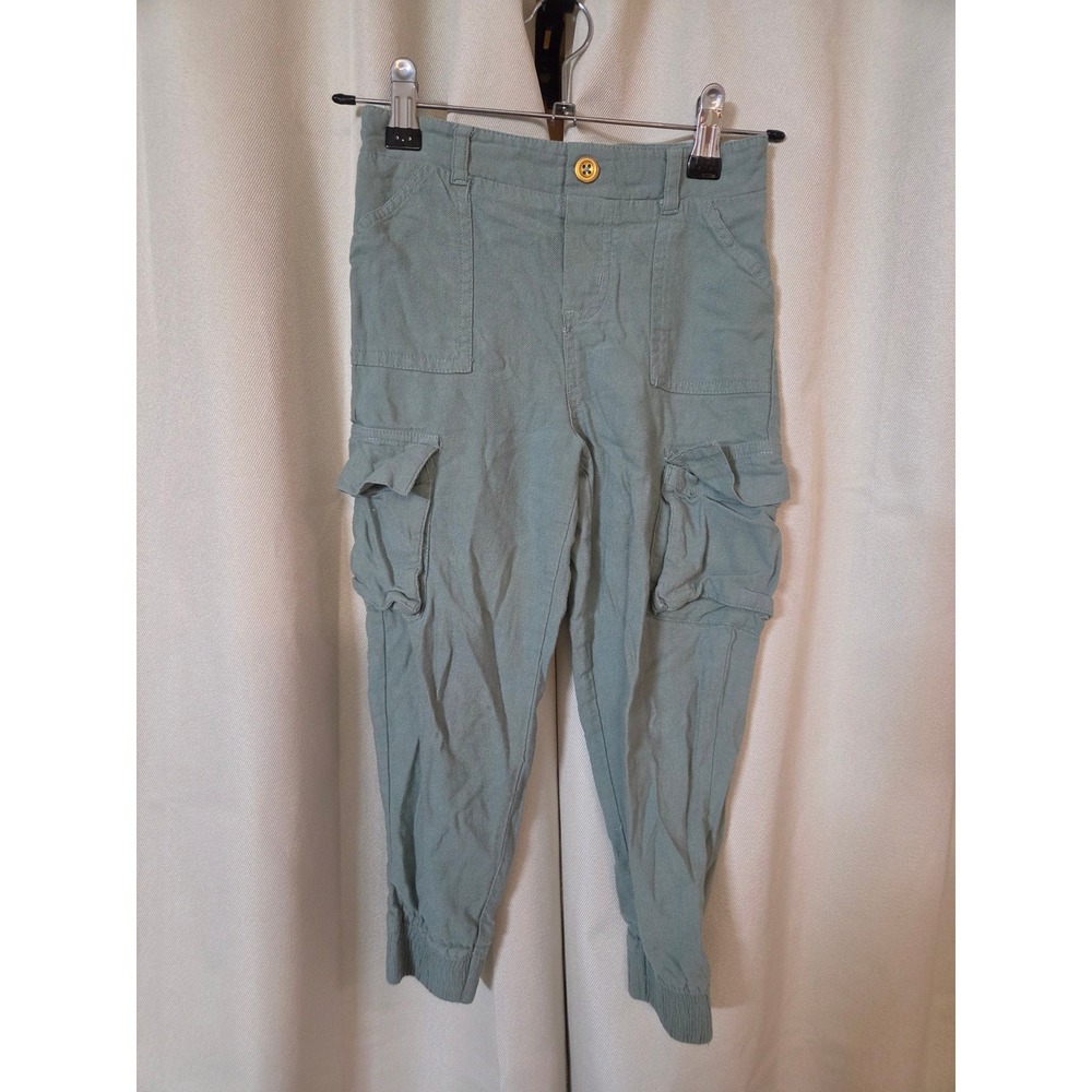 Haute Hippie Kids Style Sage Green Cargo Jogger Pants Size S 5/6
